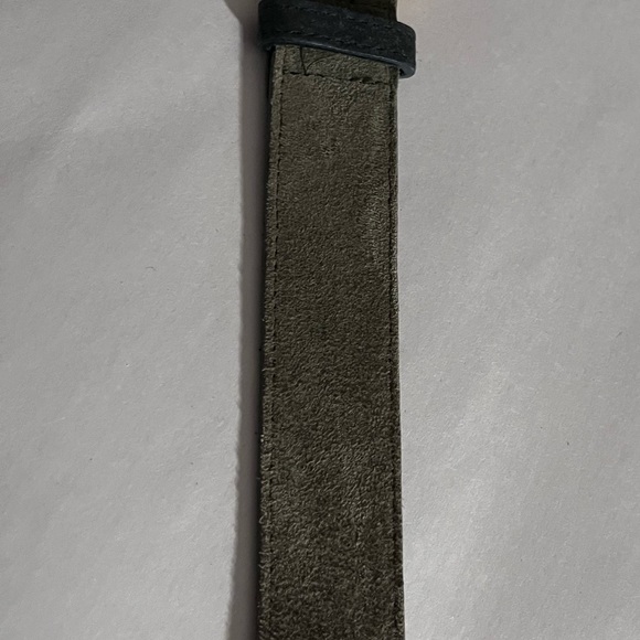 Dockmaster Vintage Y2K merlo green boho Suede gold artsy made USA Belt Medium - Picture 9 of 15